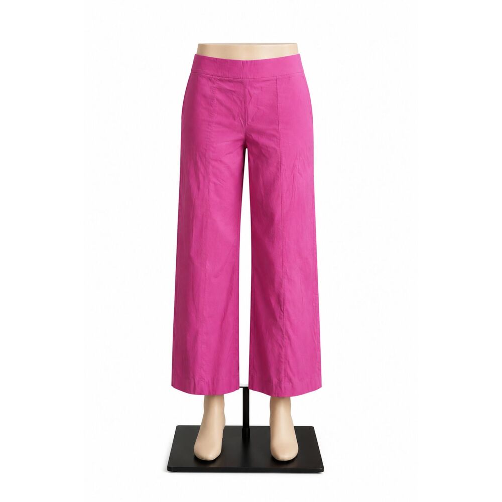 Counterparts Women's Pink Pull-On Capri Pants XL Casual Stretch Cropped Trousers
